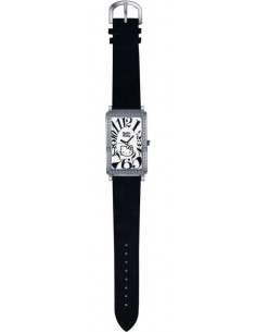 Reloj Black Leather Hello Kitty Diamond Collection Sanrio