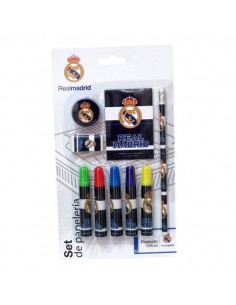 Set papeleria Real Madrid 9pz