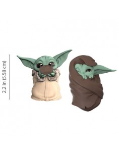 PACK THE CHILD BABY YODA SOPA + MANTA SET 2 FIGURAS 5,5 CM STAR WARS THE BOUNTY COLLECTION